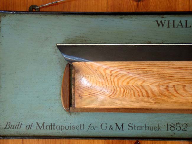 A late 19th or early 20th century Half-Hull Model of the Whaling Ship "Gazelle" built at Mattapoisett in 1852 — image 2